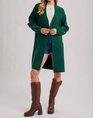 Bluivy - Open Front Knit Layering Sweater Cardigan