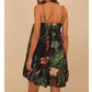 Farm Rio - Midnight Macaw Fiesta Sleeveless Mini Dress