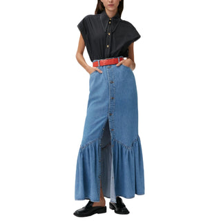 Ganni - Denim Maxi Skirt