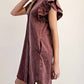 Ee:Some - Pixie Flutter Sleeve Dress