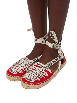 Bobo Choses - Girl's Lace-up Cotton Espadrille