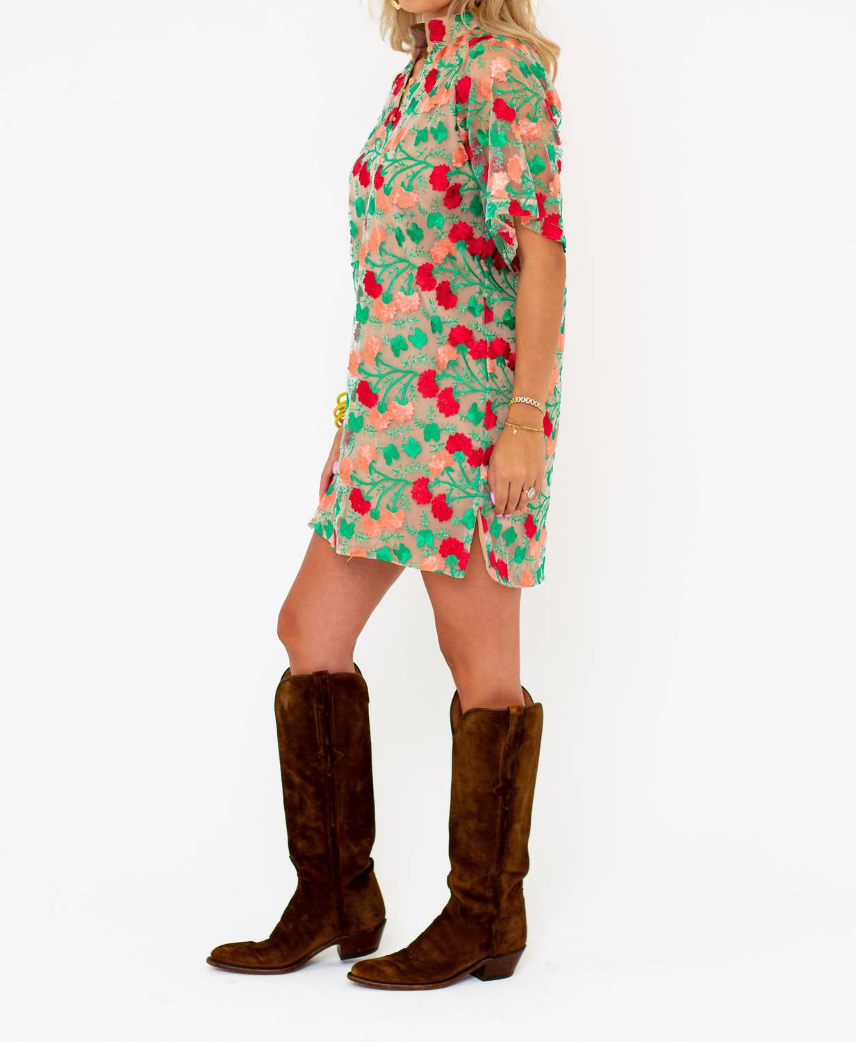Buddylove - Lulu Short Sleeve Mini Caftan