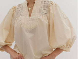 Entro - 3/4 Sleeve V Neck Top