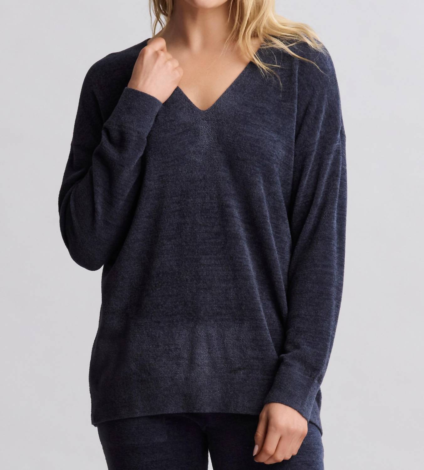 Barefoot Dreams - Cozychic Ultra Lite V Neck Hi-low Pullover