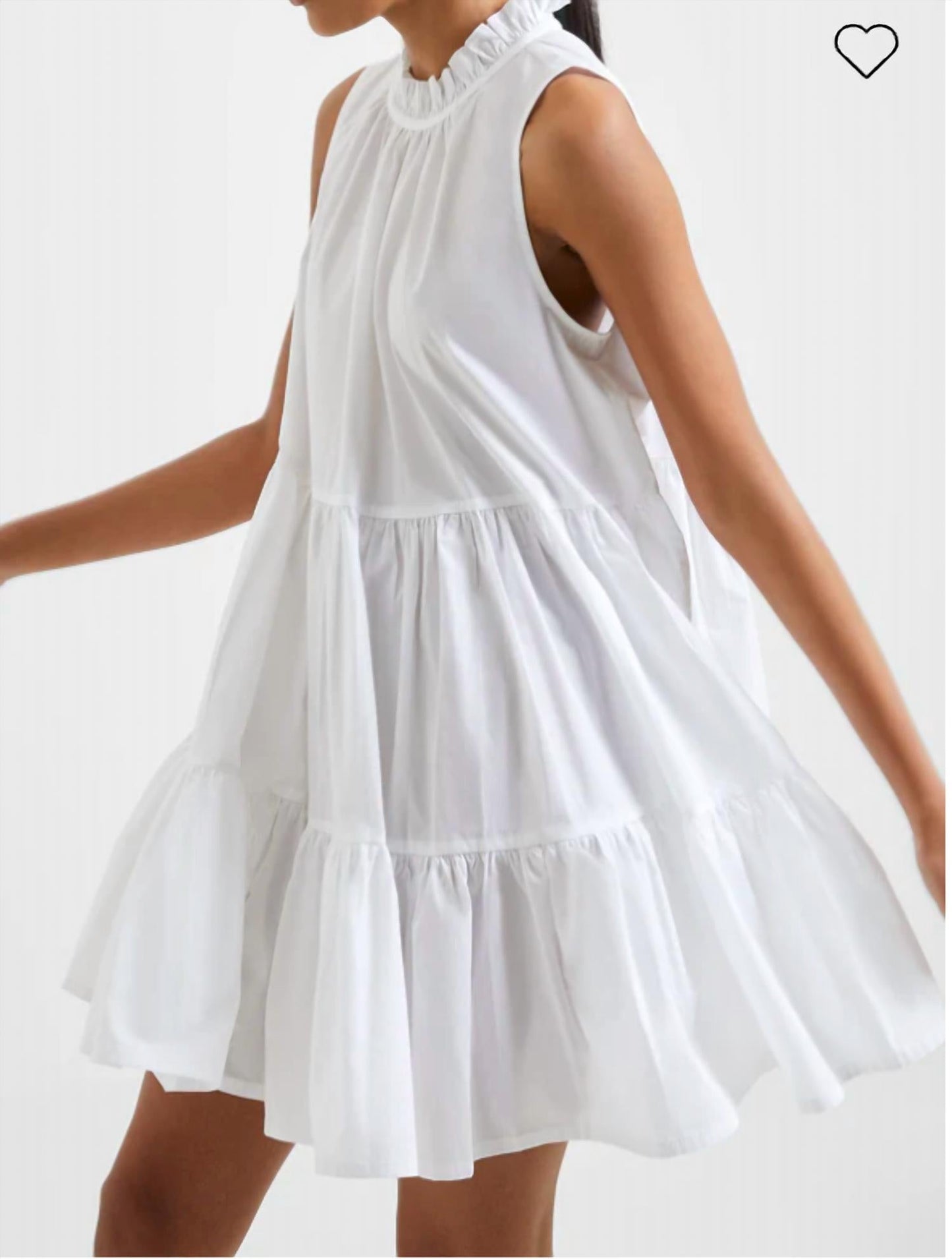 French Connection - Rhodes Poplin Sleeveless Tiered Dress