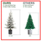 2FT Flocked Christmas Tree with Pot Base