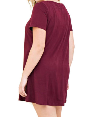 Entro - Modal Strappy Tee Shirt Dress - Plus