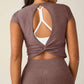 Beyond Yoga - Featherweight Let Go Twist Back Crop Top