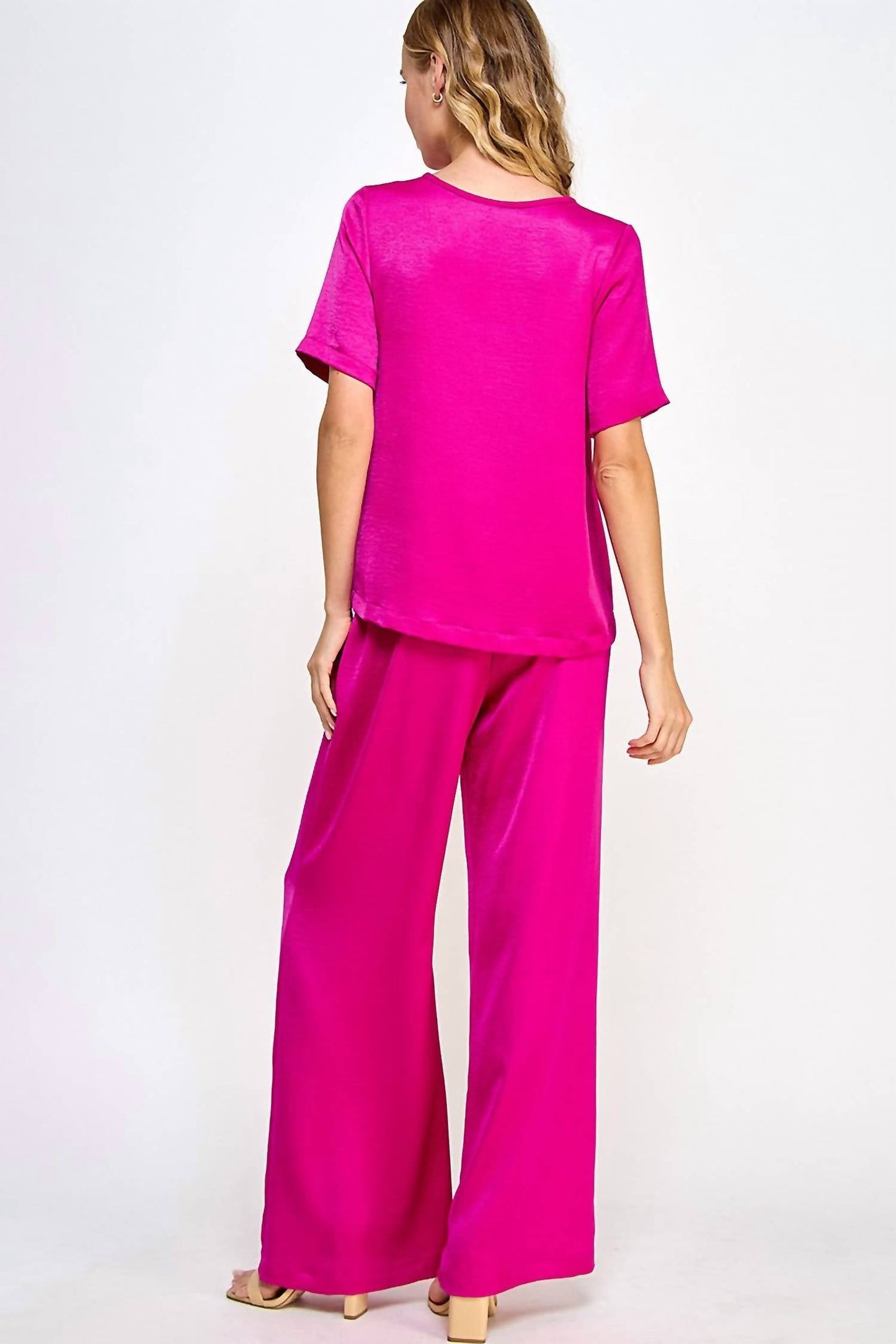 2 Hearts Apparel - Solid Satin Set