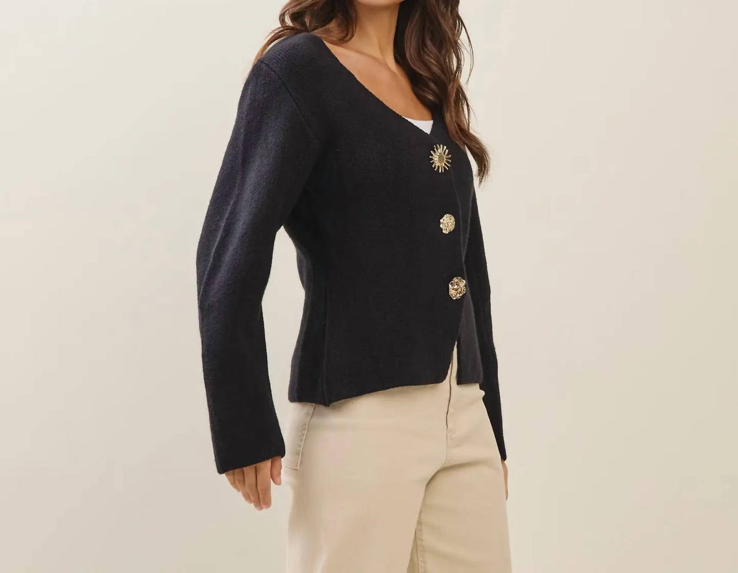 Able - Jewel Botton Cardigan