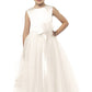 Dessy Collection Flower Girl Dress in Ivory , Size 8