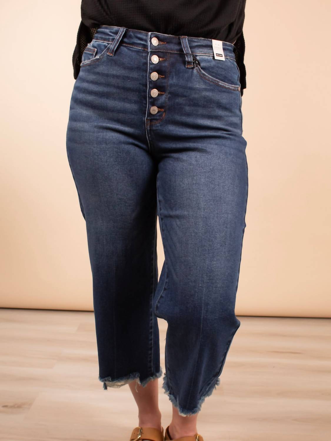 Judy Blue - Women's Button Fly Destroy Jeans