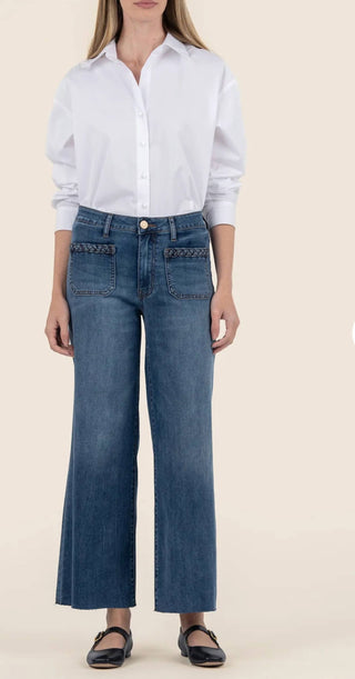 Kut From The Kloth - Meg High Rise With Braid On Top Jeans