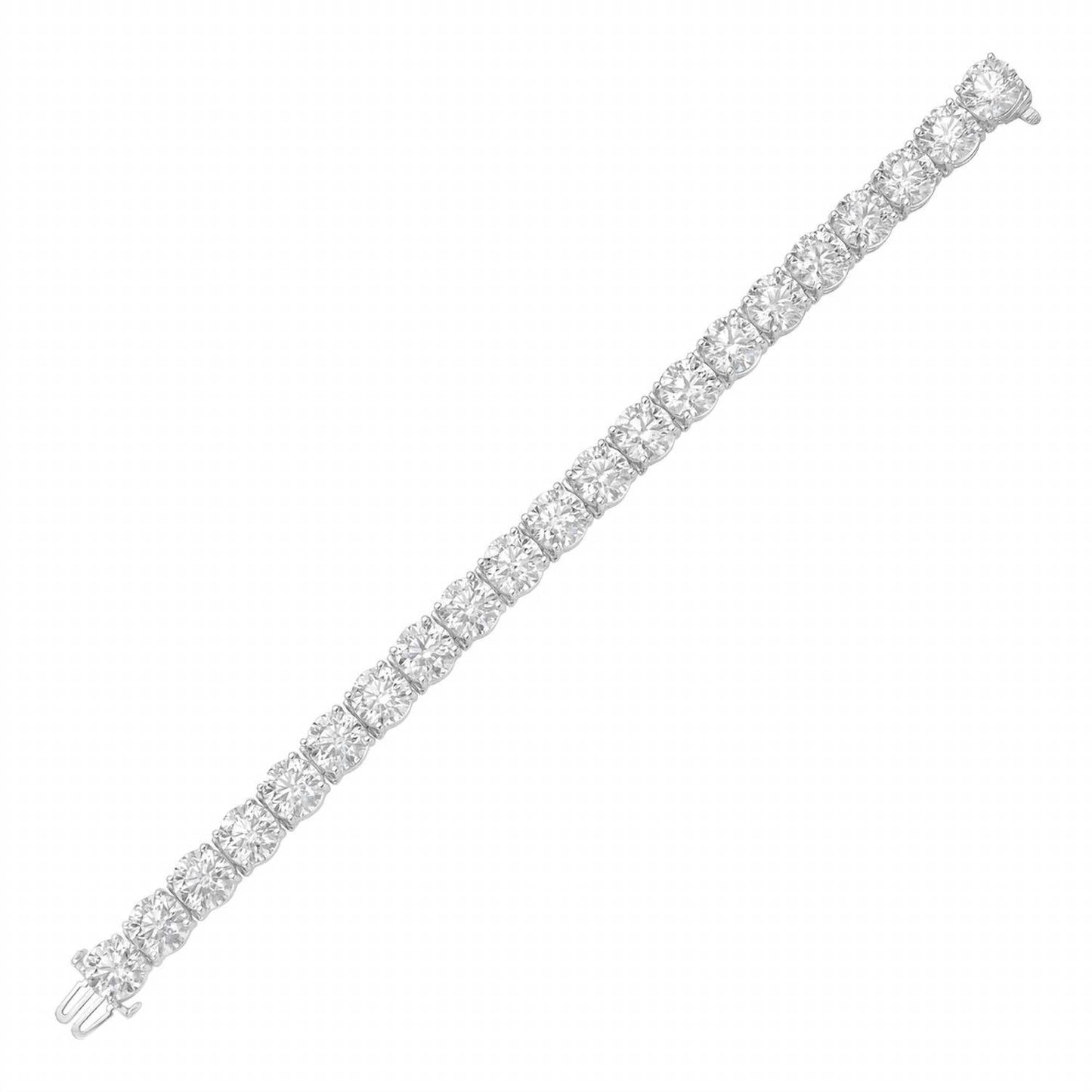 Diana M Jewels - Lab Grown 42.00 Cts Diamond Round Tennis Bracelet