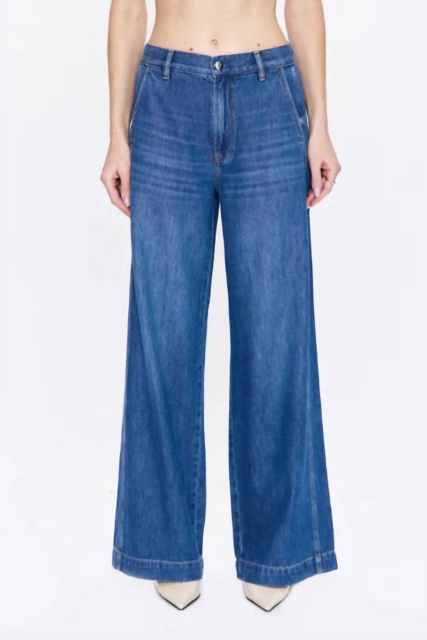 Pistola - Jadyn Low Slung Palazzo Jean