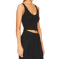 Enza Costa - Rib Sweater Knit Scoop Tank Top