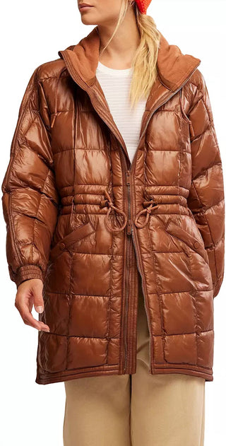 Free People - Patricia Packable Poncho Puffer Jacket