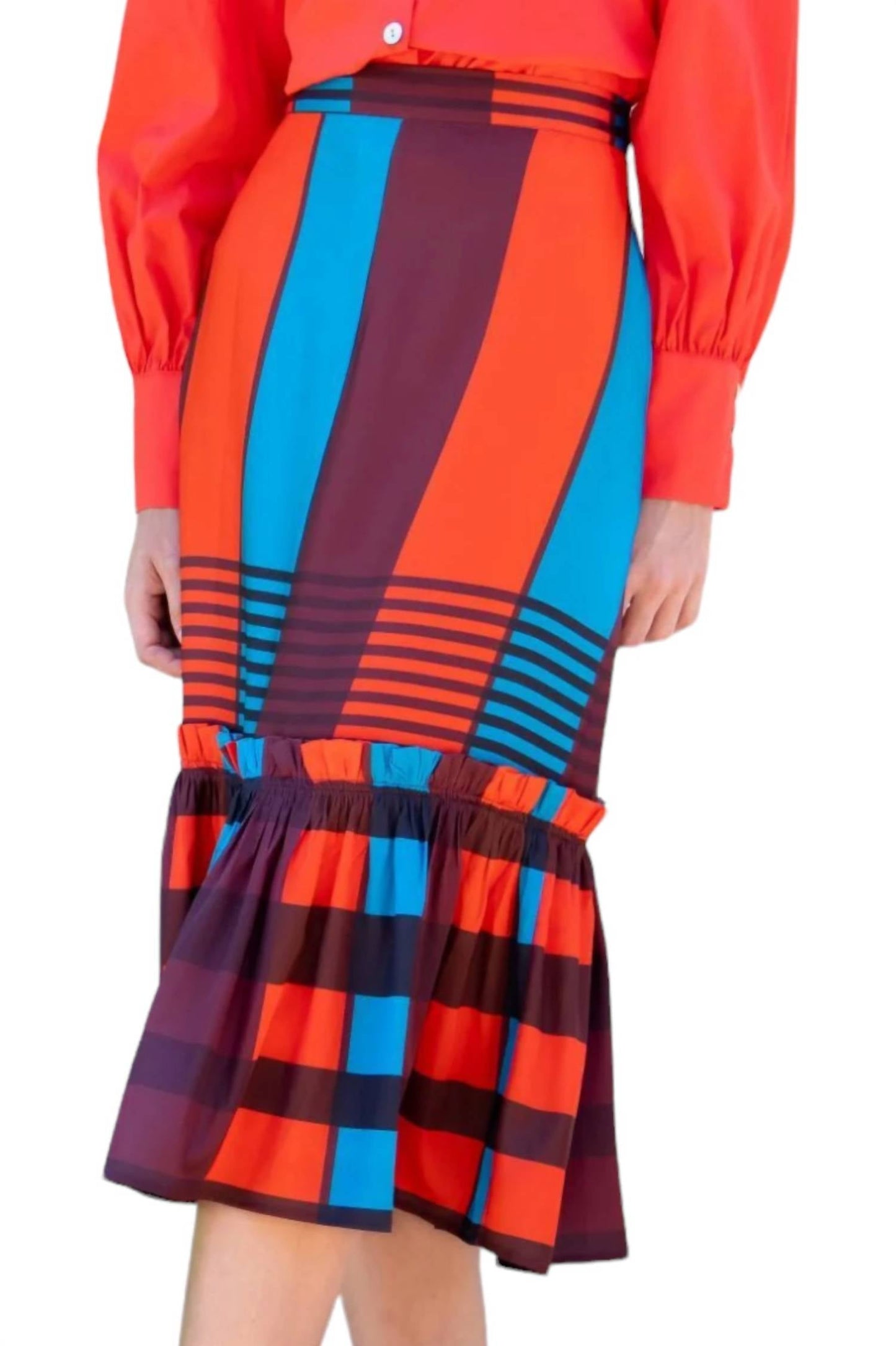 Eva Franco - Flounced Midi Skirt