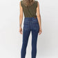 Judy Blue - High Waist Front Seam Detail Slit Skinny Jean
