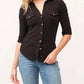 Dear John Denim - Freddy Slub Long Sleeve Button Down Top