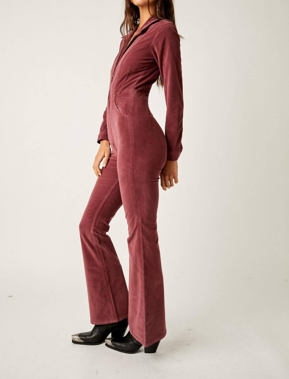 Free People - Jayde Cord Flare Jumpsuit