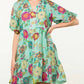 Thml - Hibiscus Puff Sleeve Floral Dress