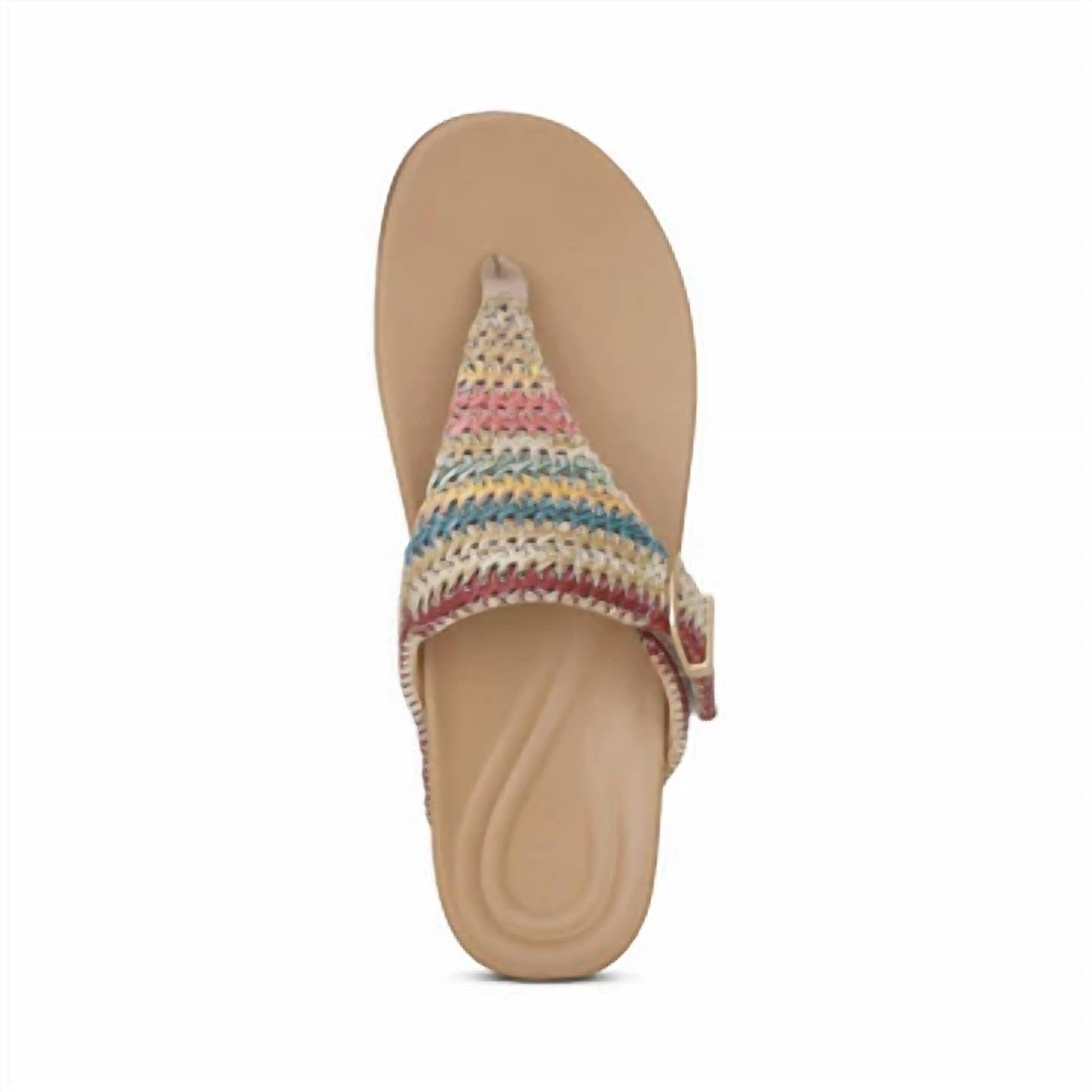 Aetrex - Women's Kate Thong Wedge Sandal