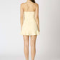 Cotton Candy - Strapless Rosette Flirty Hem Dress