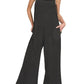 Zenana - Knit Waffle Wide Leg Overalls