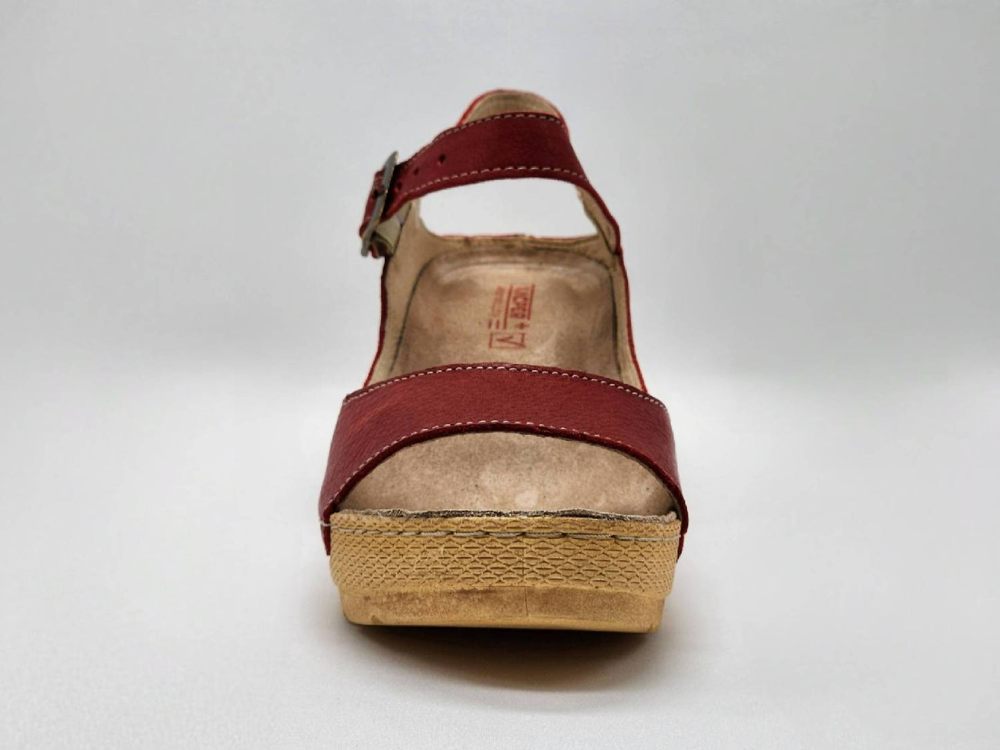Kcr Group - Women's Wedge Leather Sandal