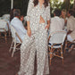 L'Agence - Lillian Polka Dot Wide Leg Pant