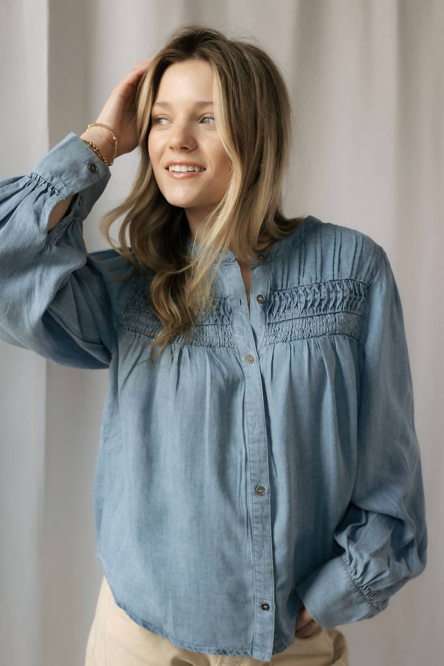 &Merci - Briar Denim Top