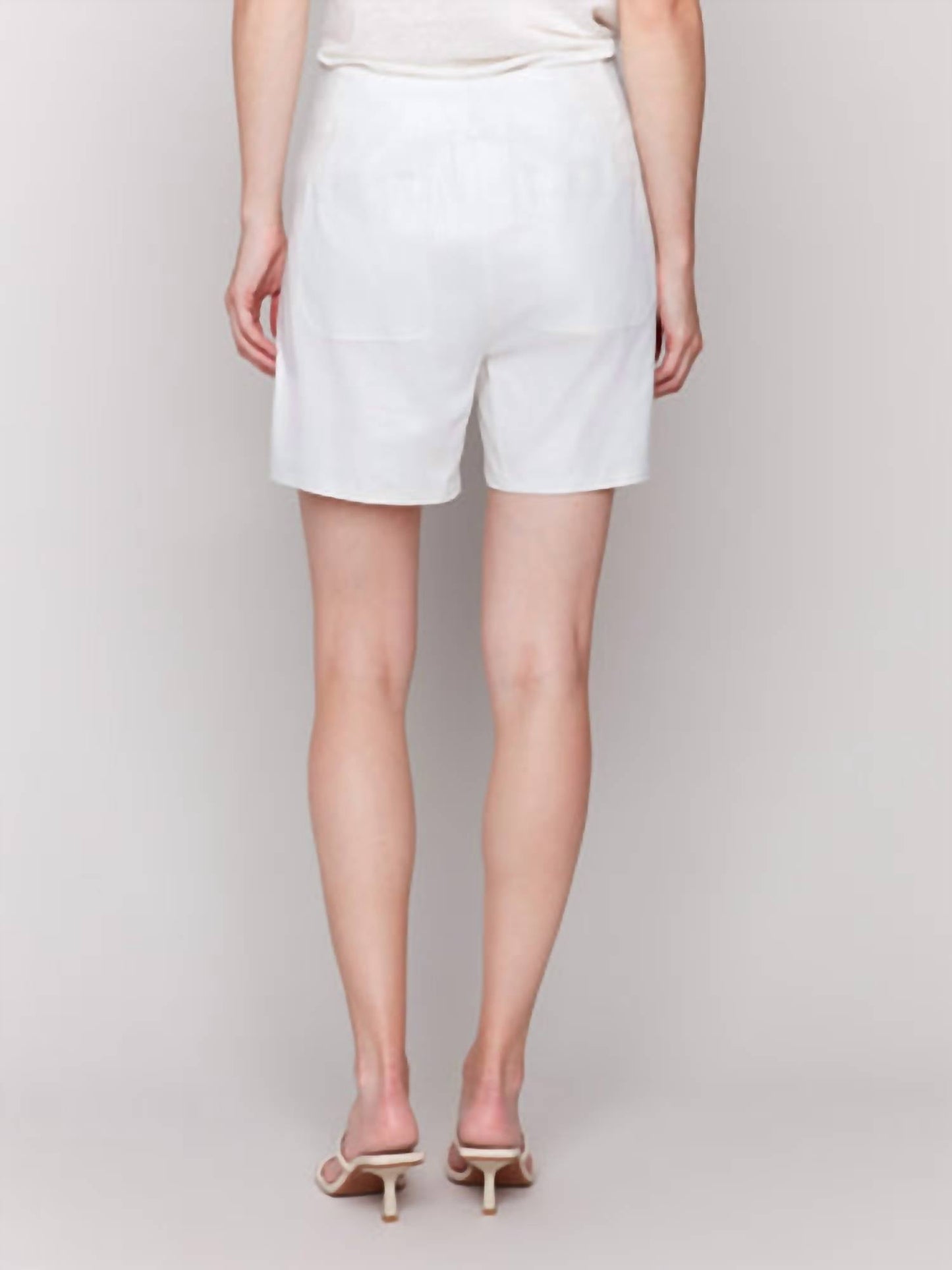 Charlie B - Foil Linen Shorts