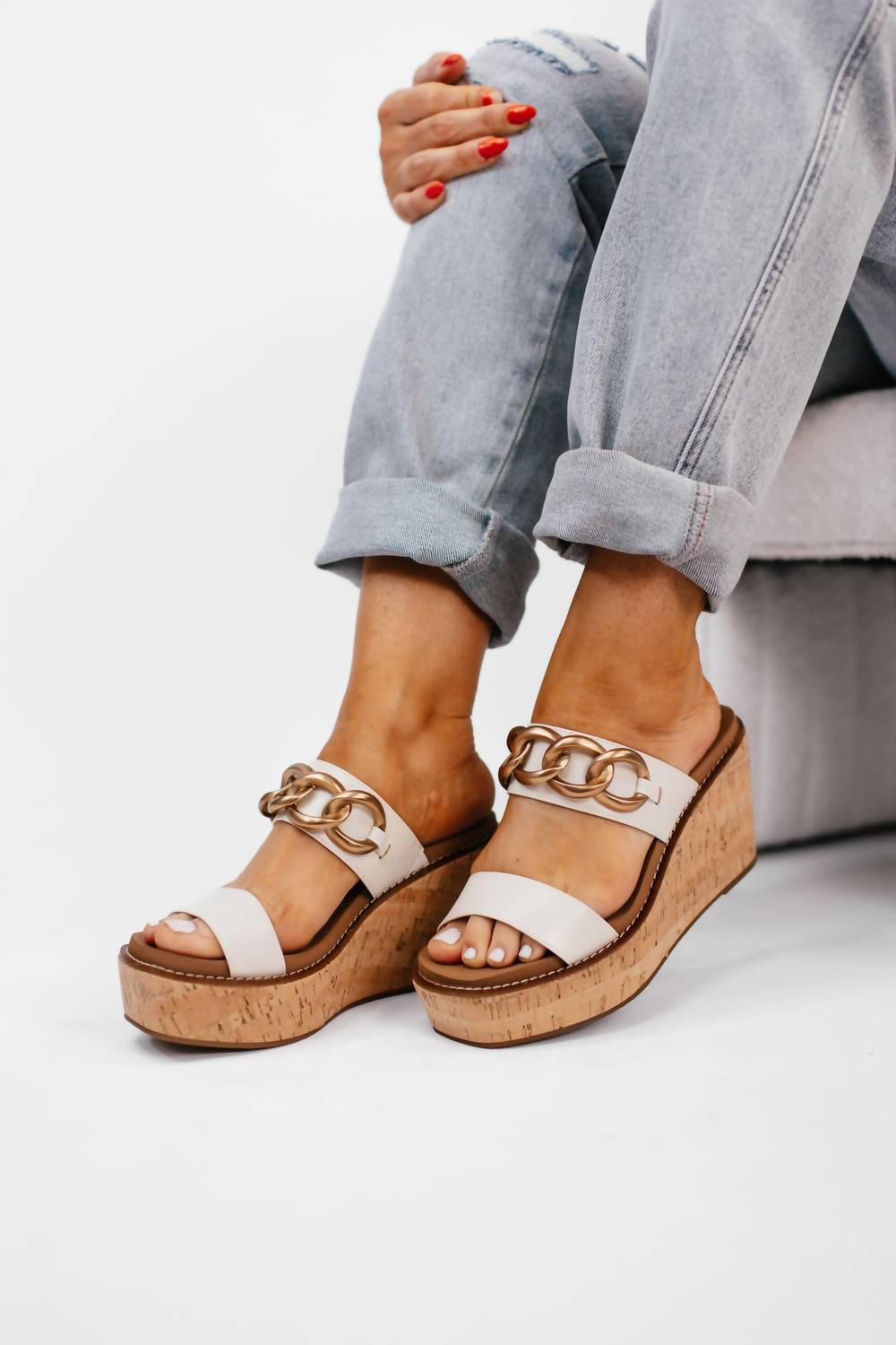 Corkys Footwear - Chain Detail Wedges