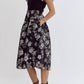 Entro - Floral Midi Swing Skirt