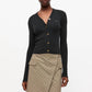Ganni - Mini Ribbed Merino Cardigan