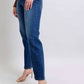 Judy Blue - Mid Rise Side Seam Detail Straight Jeans