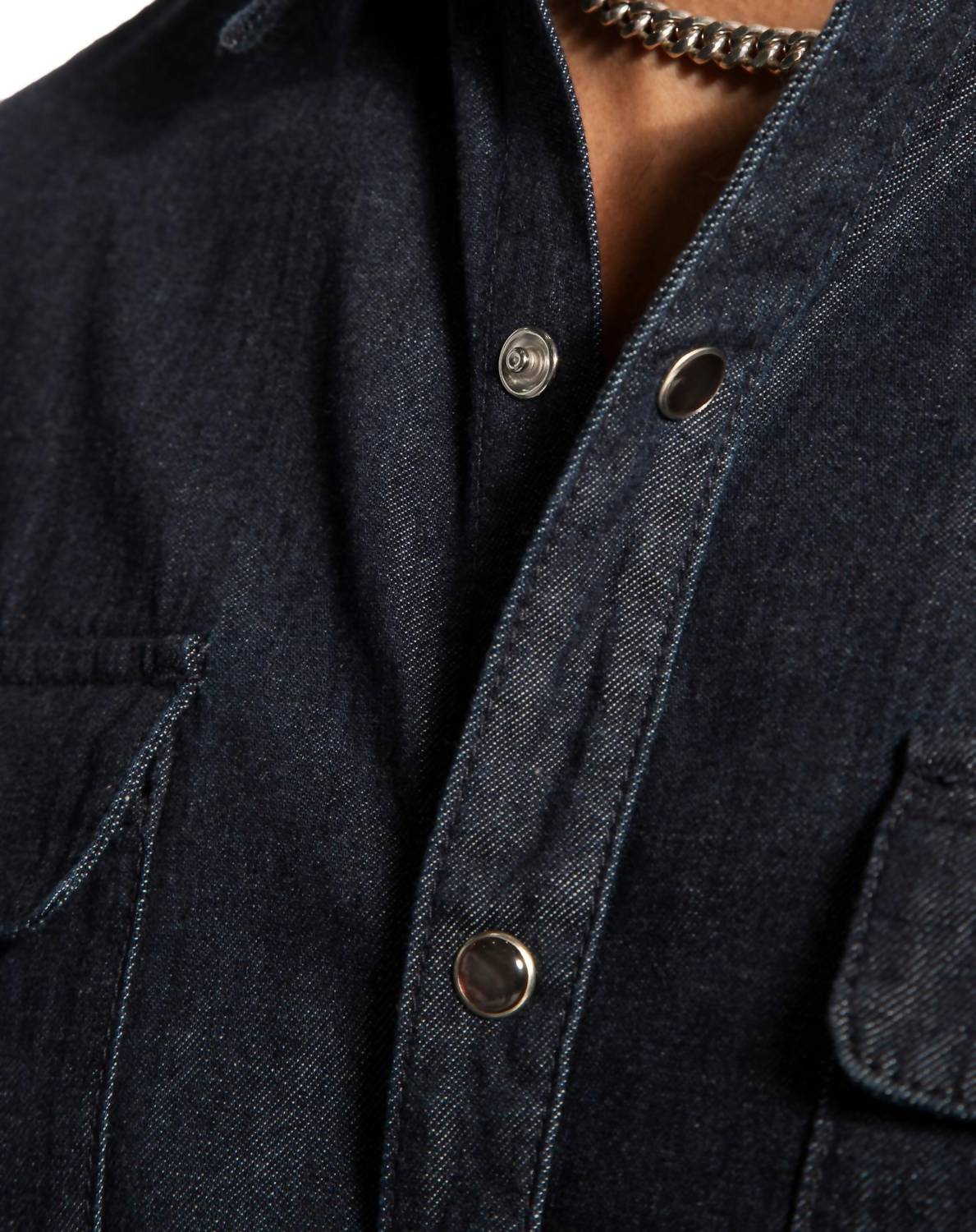 On This Day - Denim Short Sleeve Buttoned Shirt