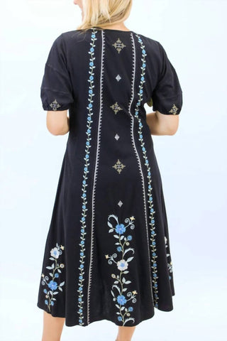 Johnny Was - JAANVI BUBBLE SLEEVE SEAMED DRESS