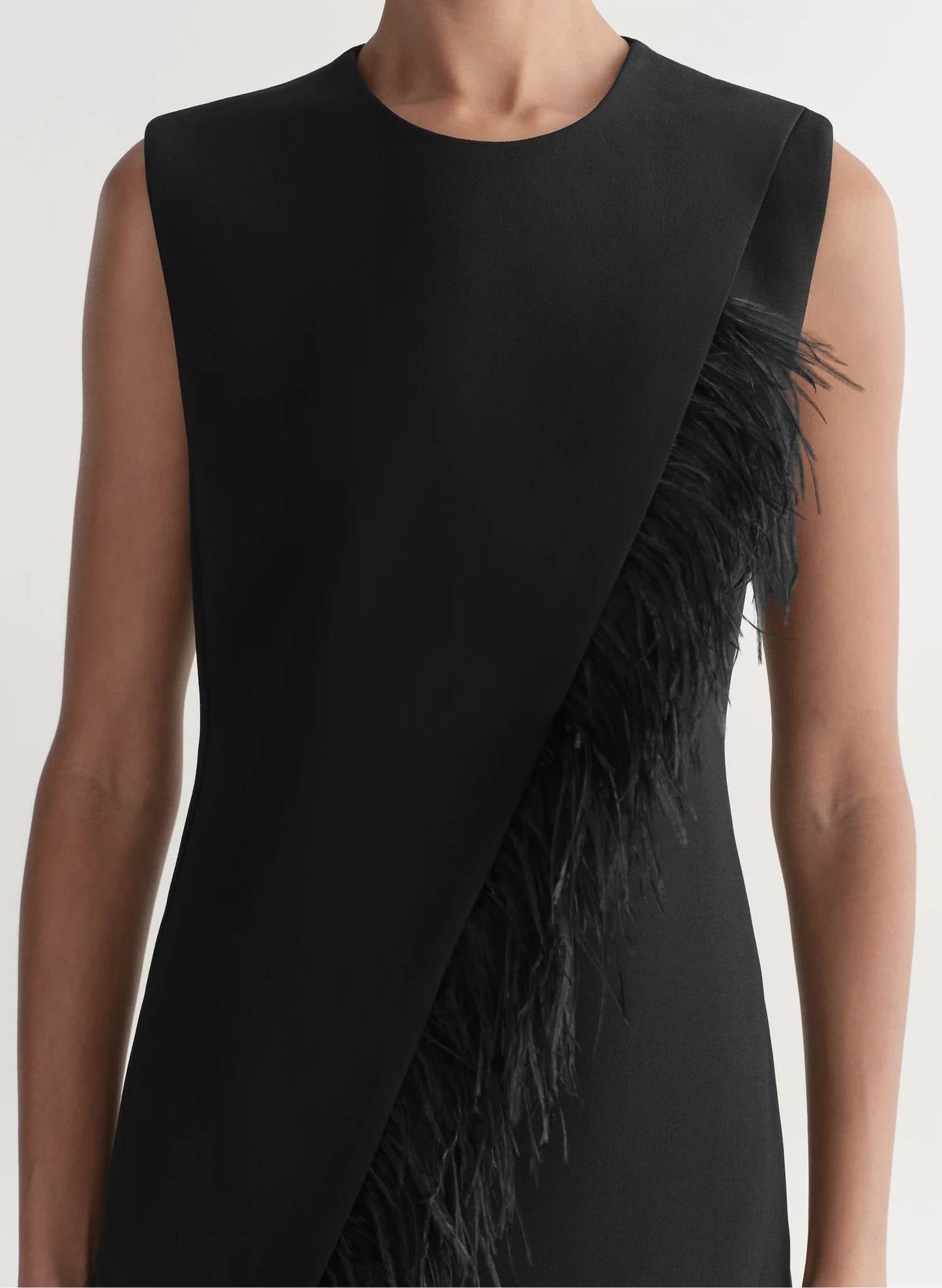 A.L.C. - Beck Feather Trimmed Mini Dress