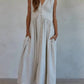 By Together - Skylar Linen Cotton Striped Maxi Dress