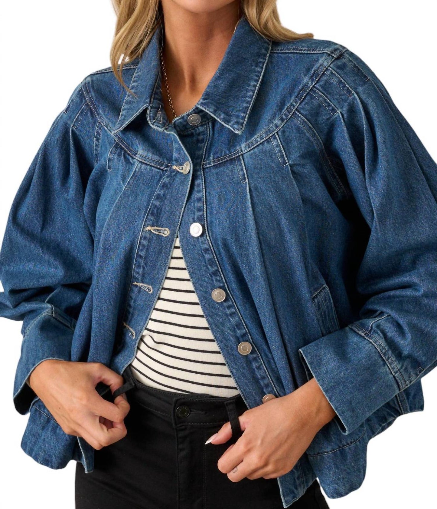 Aaron & Amber - Pleated Jacket
