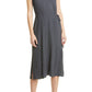 Vince V Neck Pleated Dress Tide Pool Size Medium
