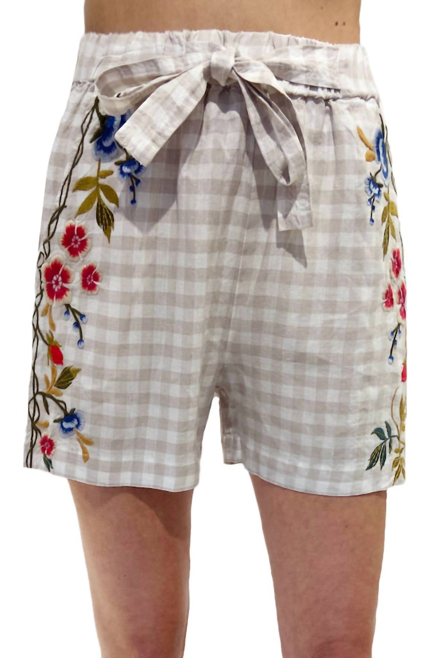 Johnny Was - Adele Belted Gingham Short