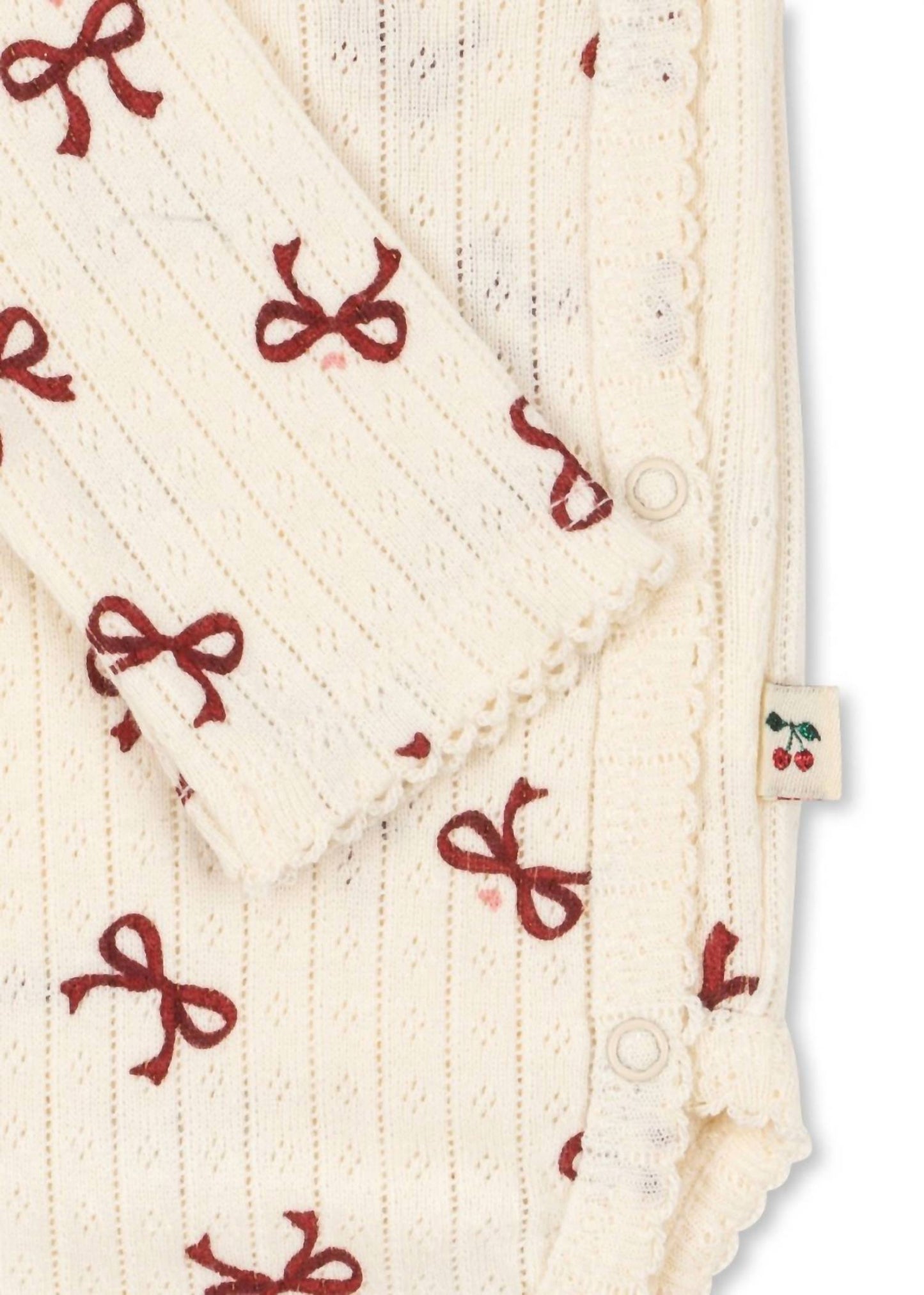 Konges Sløjd - Baby's Minnie Bow Rouge Onesie