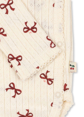 Konges Sløjd - Baby's Minnie Bow Rouge Onesie