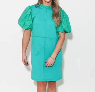 Thml - Poplin Sleeve Textured Mini Dress