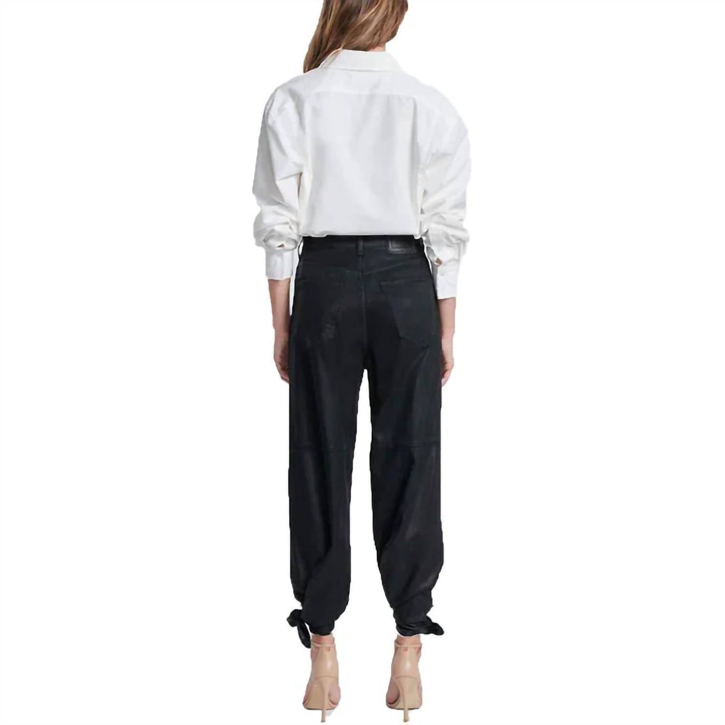 7 For All Mankind - Cropped Coated Denim Jeans