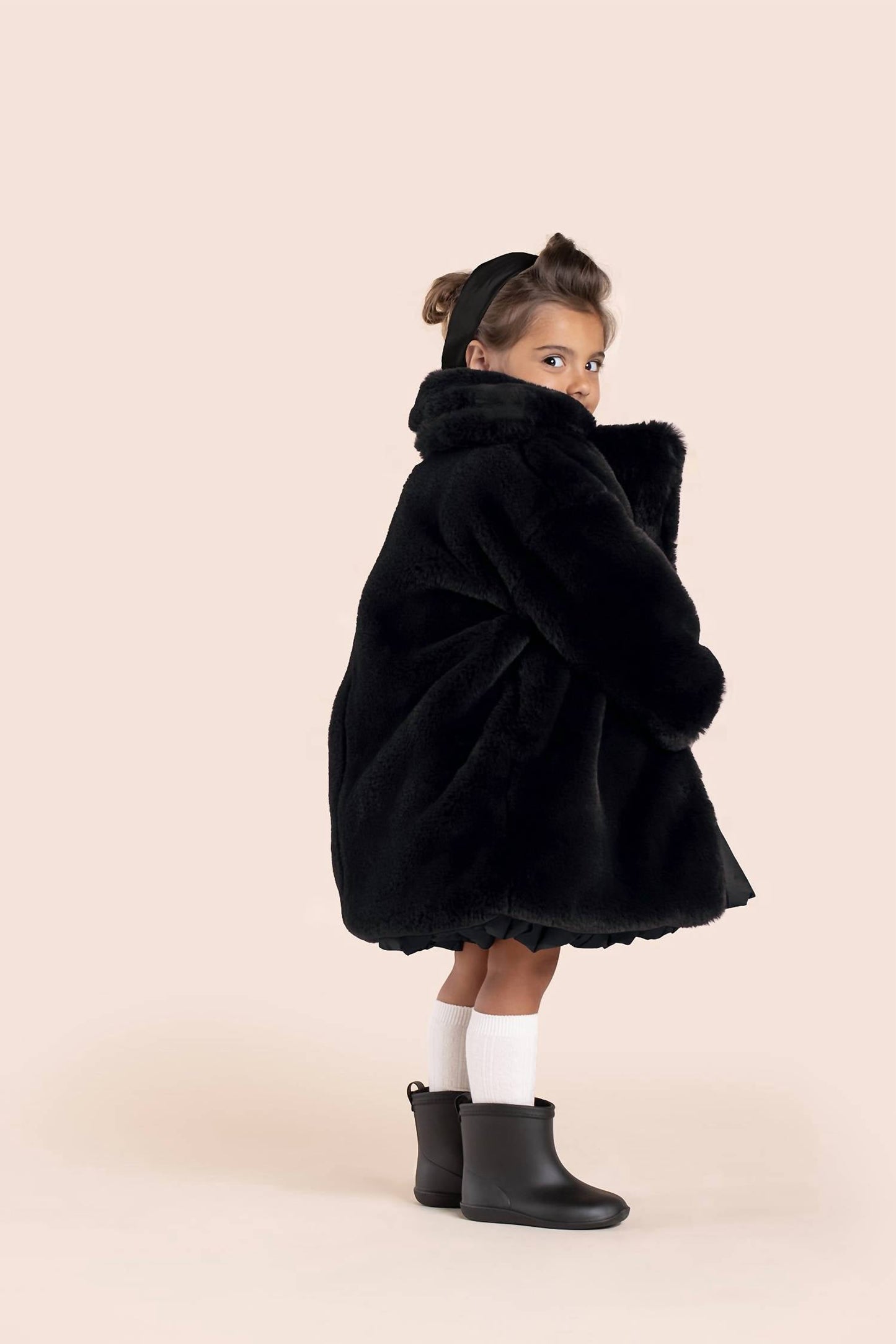 Omamimini - Kids' Faux Fur Coat