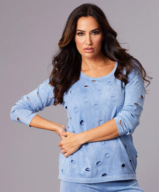 Angel Apparel - Cutwork Scoop Top